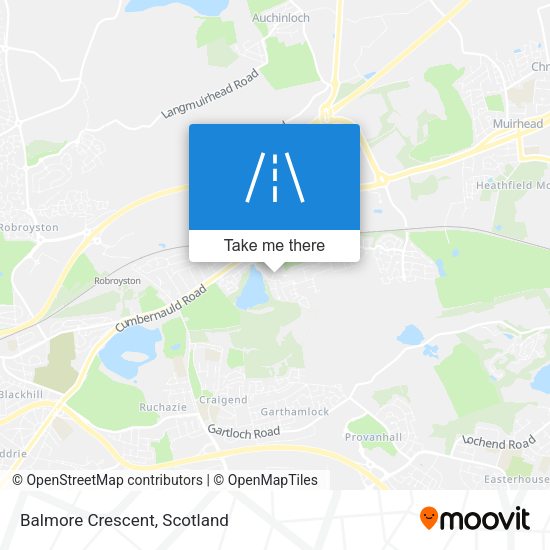 Balmore Crescent map