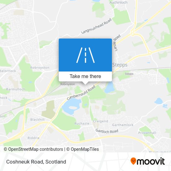 Coshneuk Road map