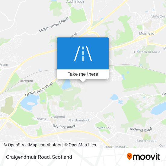 Craigendmuir Road map