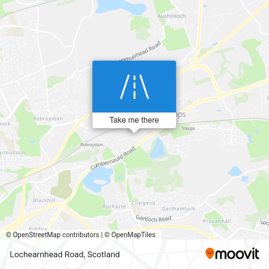 Lochearnhead Road map