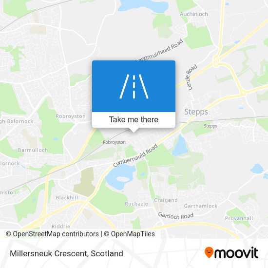 Millersneuk Crescent map