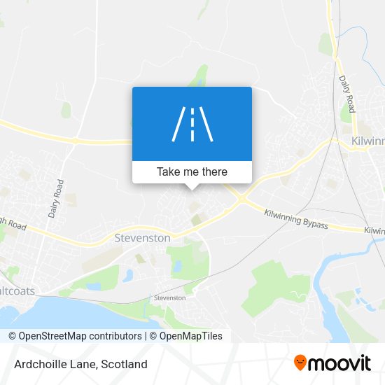 Ardchoille Lane map