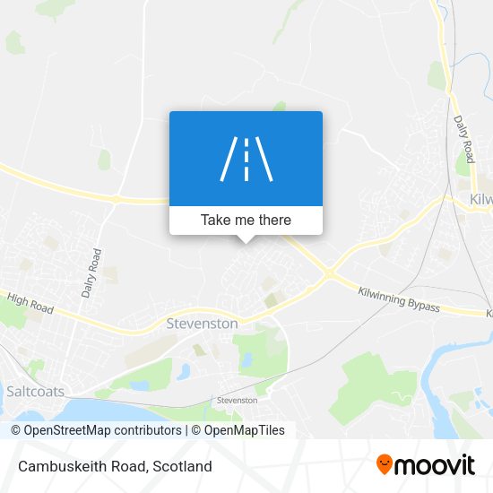 Cambuskeith Road map