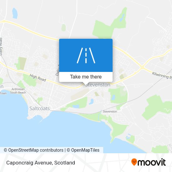 Caponcraig Avenue map