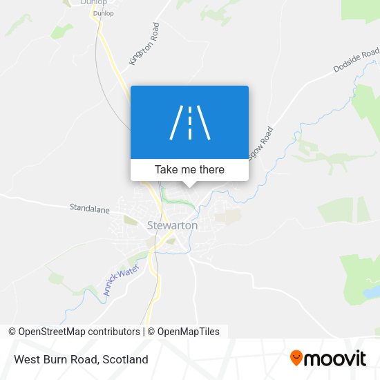 West Burn Road map