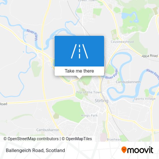 Ballengeich Road map