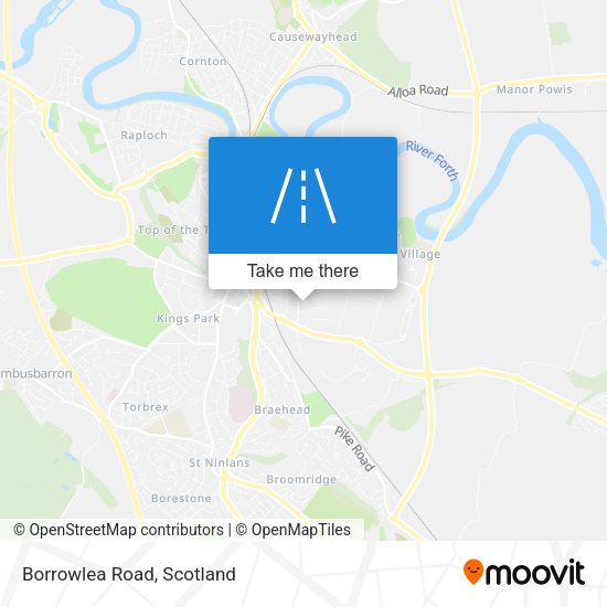 Borrowlea Road map