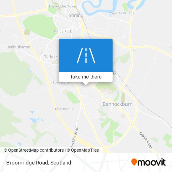 Broomridge Road map