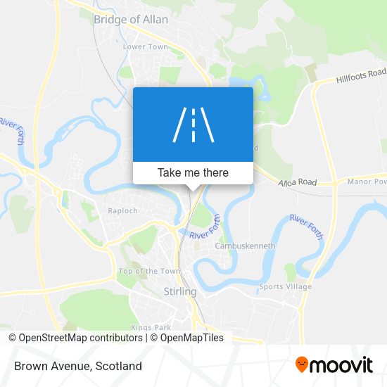 Brown Avenue map