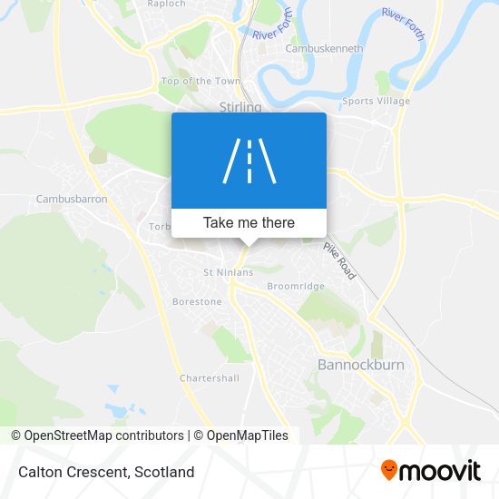 Calton Crescent map