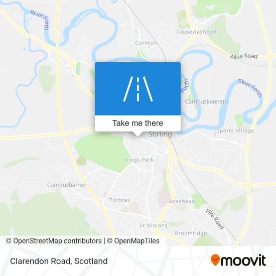 Clarendon Road map
