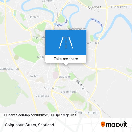 Colquhoun Street map