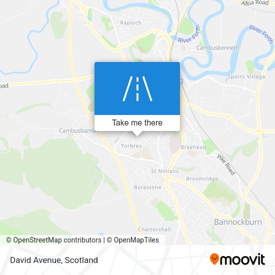 David Avenue map