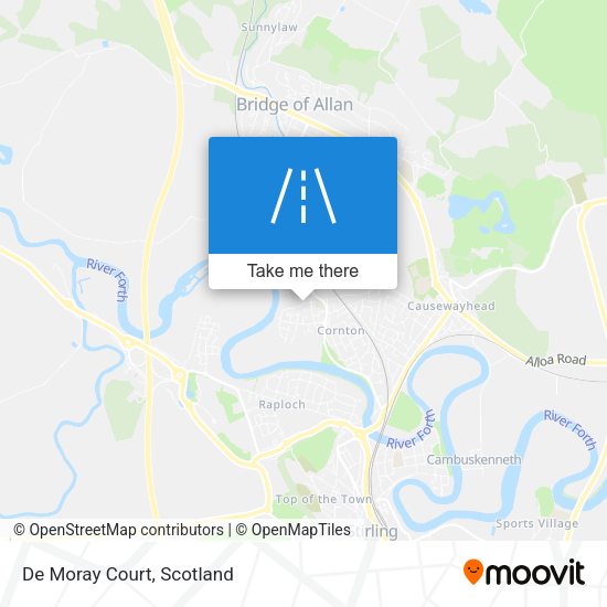 De Moray Court map