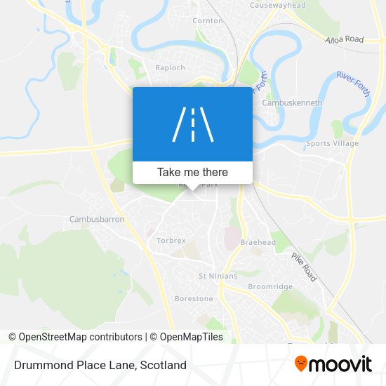 Drummond Place Lane map