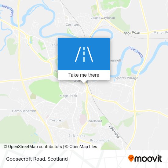 Goosecroft Road map