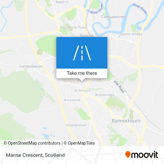 Manse Crescent map