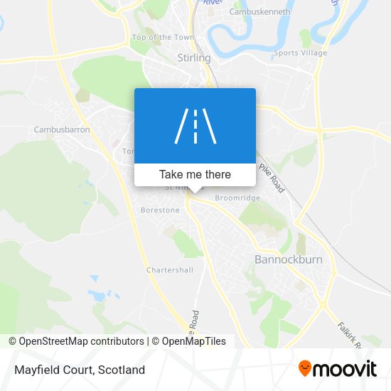 Mayfield Court map