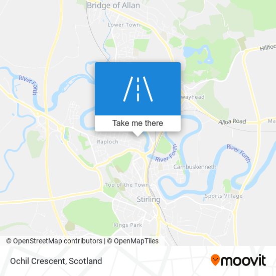 Ochil Crescent map