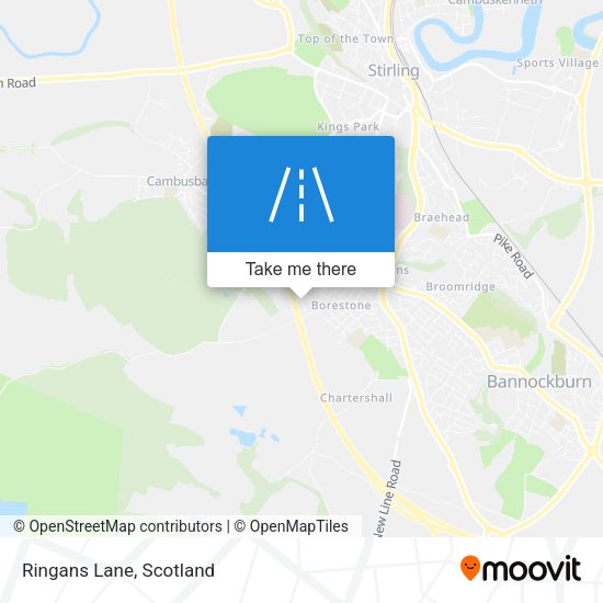 Ringans Lane map