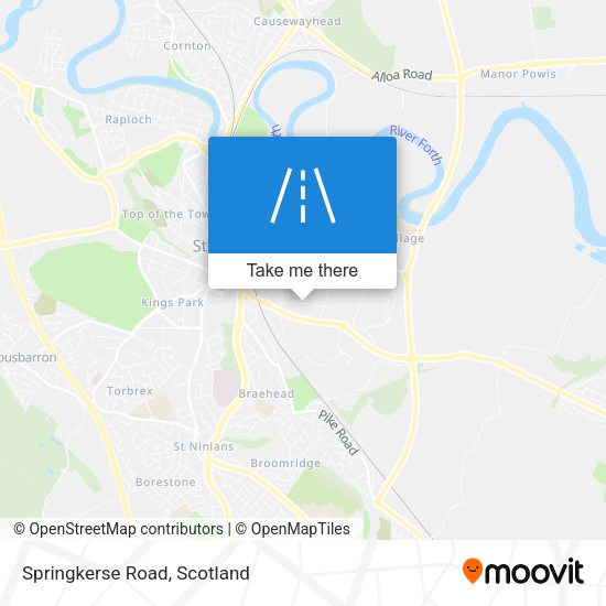 Springkerse Road map
