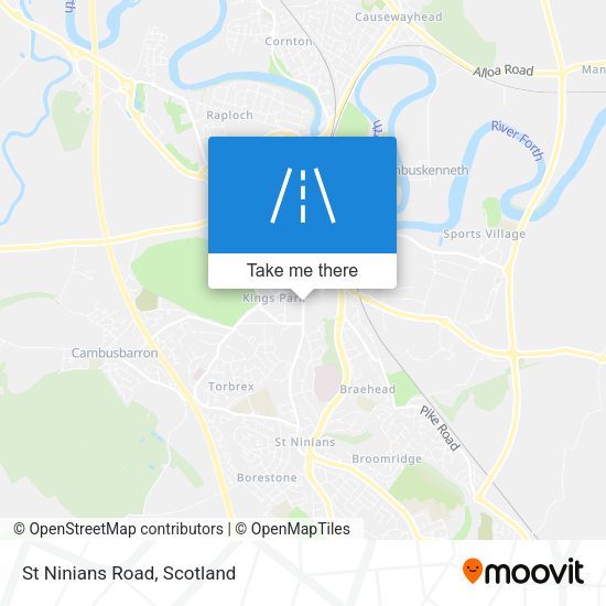 St Ninians Road map
