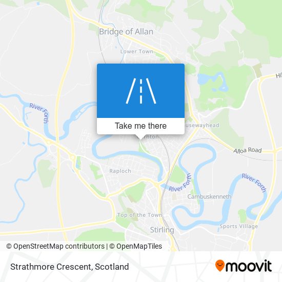 Strathmore Crescent map