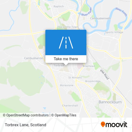 Torbrex Lane map