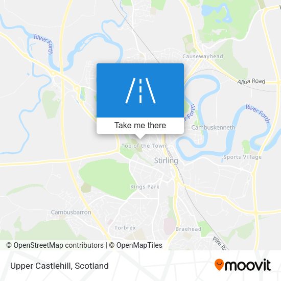 Upper Castlehill map