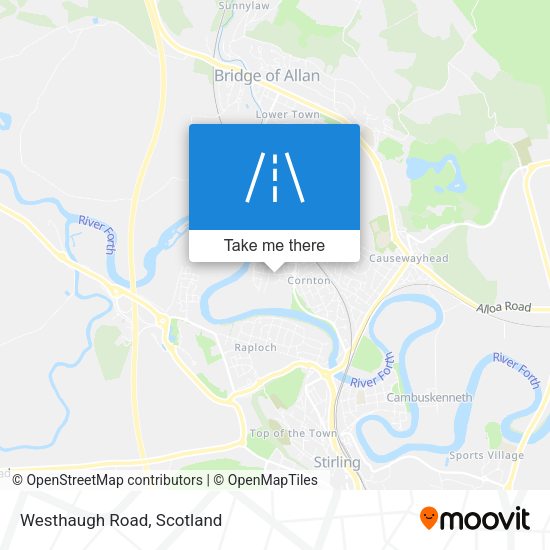 Westhaugh Road map