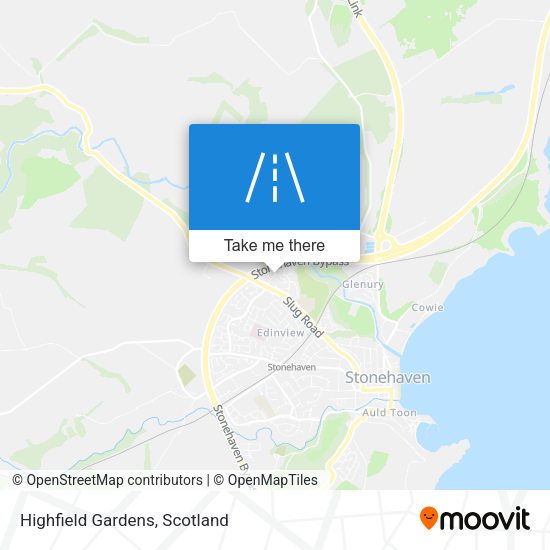 Highfield Gardens map