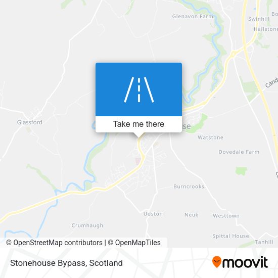 Stonehouse Bypass map