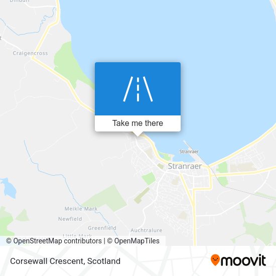Corsewall Crescent map