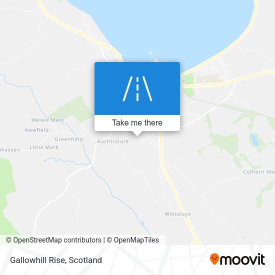 Gallowhill Rise map