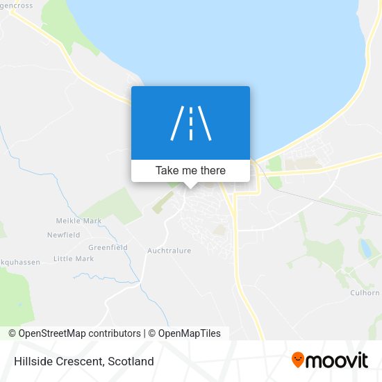 Hillside Crescent map