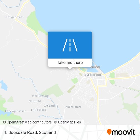 Liddesdale Road map