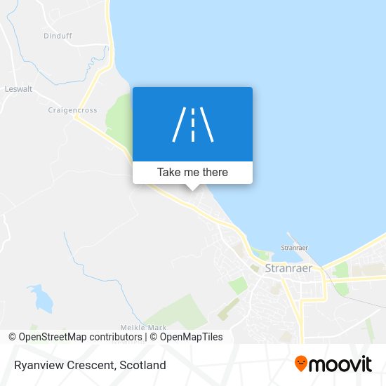 How to get to Ryanview Crescent, Stranraer by bus or train?