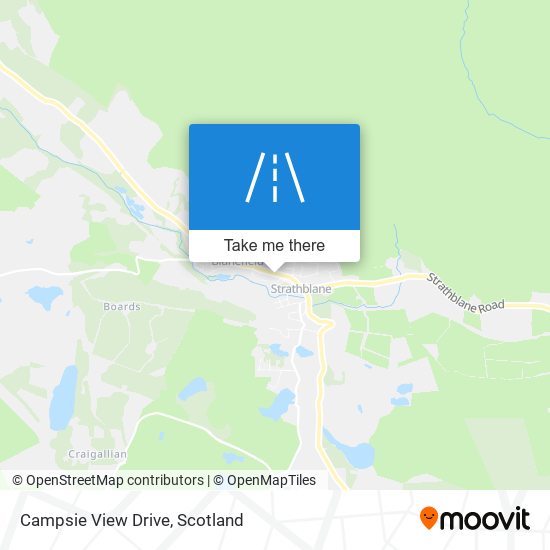 Campsie View Drive map