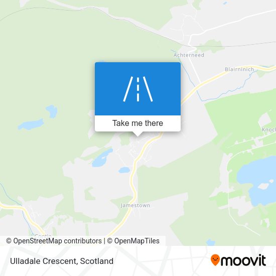 Ulladale Crescent map