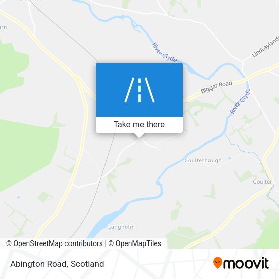 Abington Road map