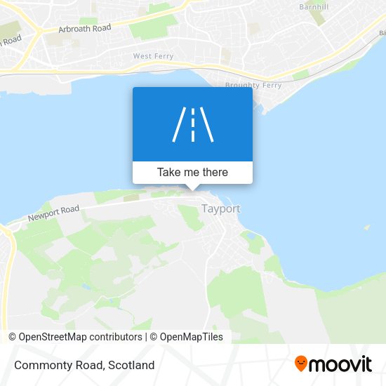 Commonty Road map