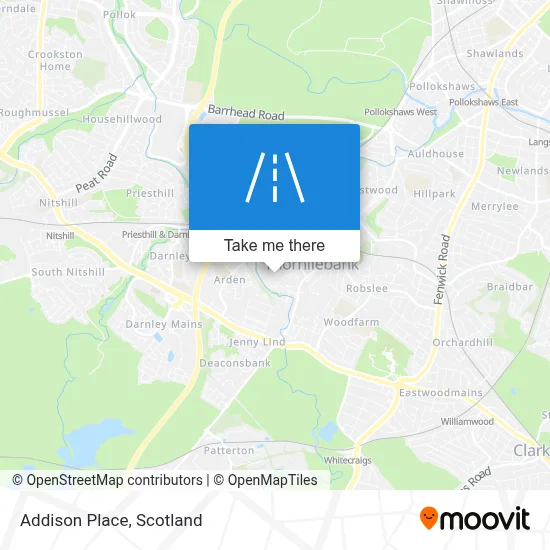 Addison Place map