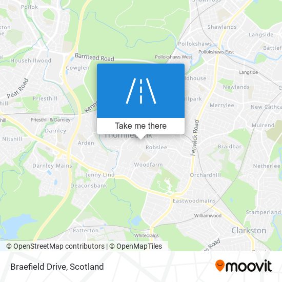 Braefield Drive map