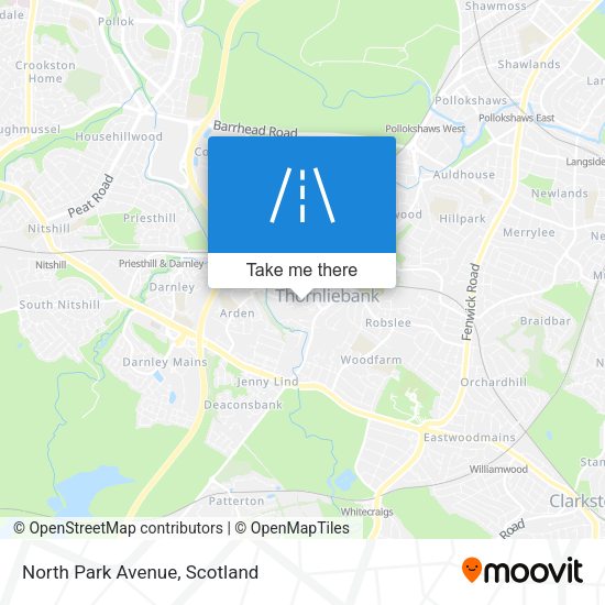 North Park Avenue map