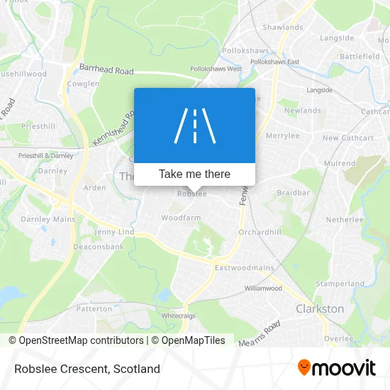 Robslee Crescent map
