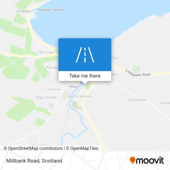Millbank Road map