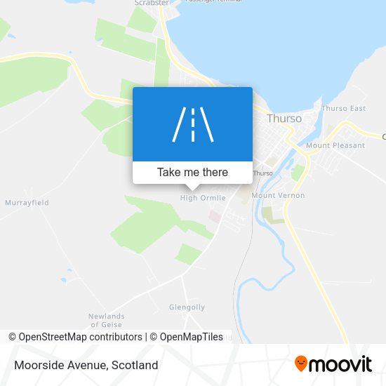 Moorside Avenue map