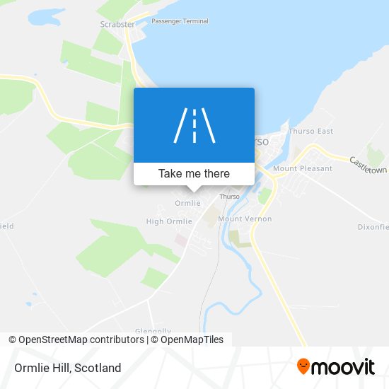 Ormlie Hill map