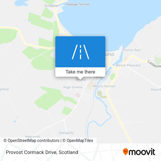 Provost Cormack Drive map