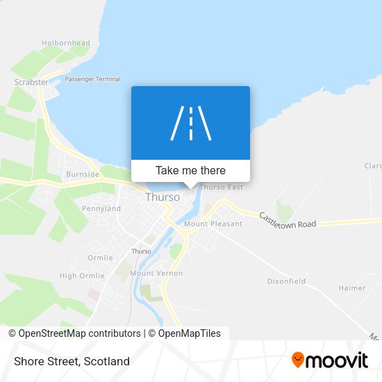 Shore Street map
